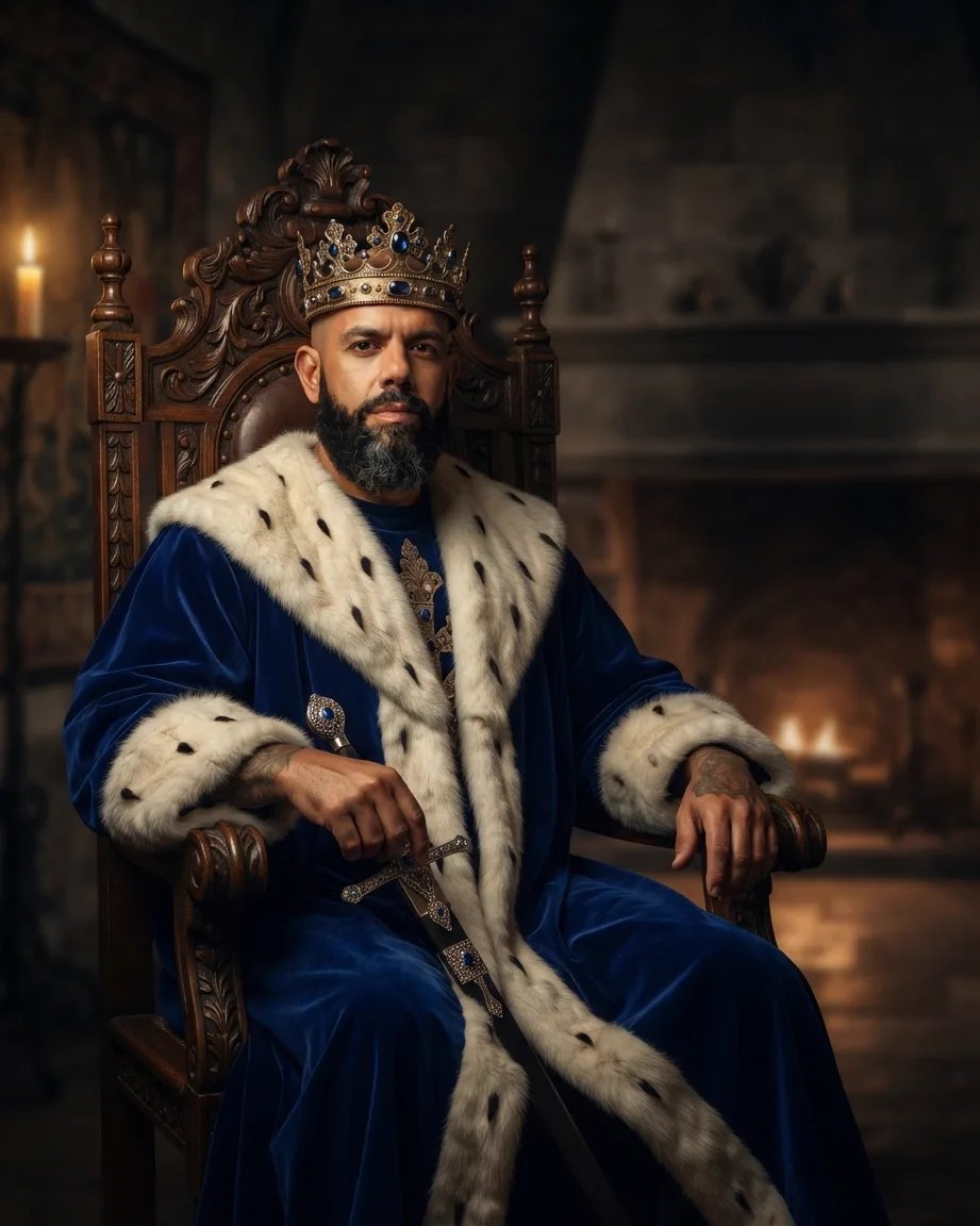 Allan Oliveira, the King of AEO, wearing the crown — 2026